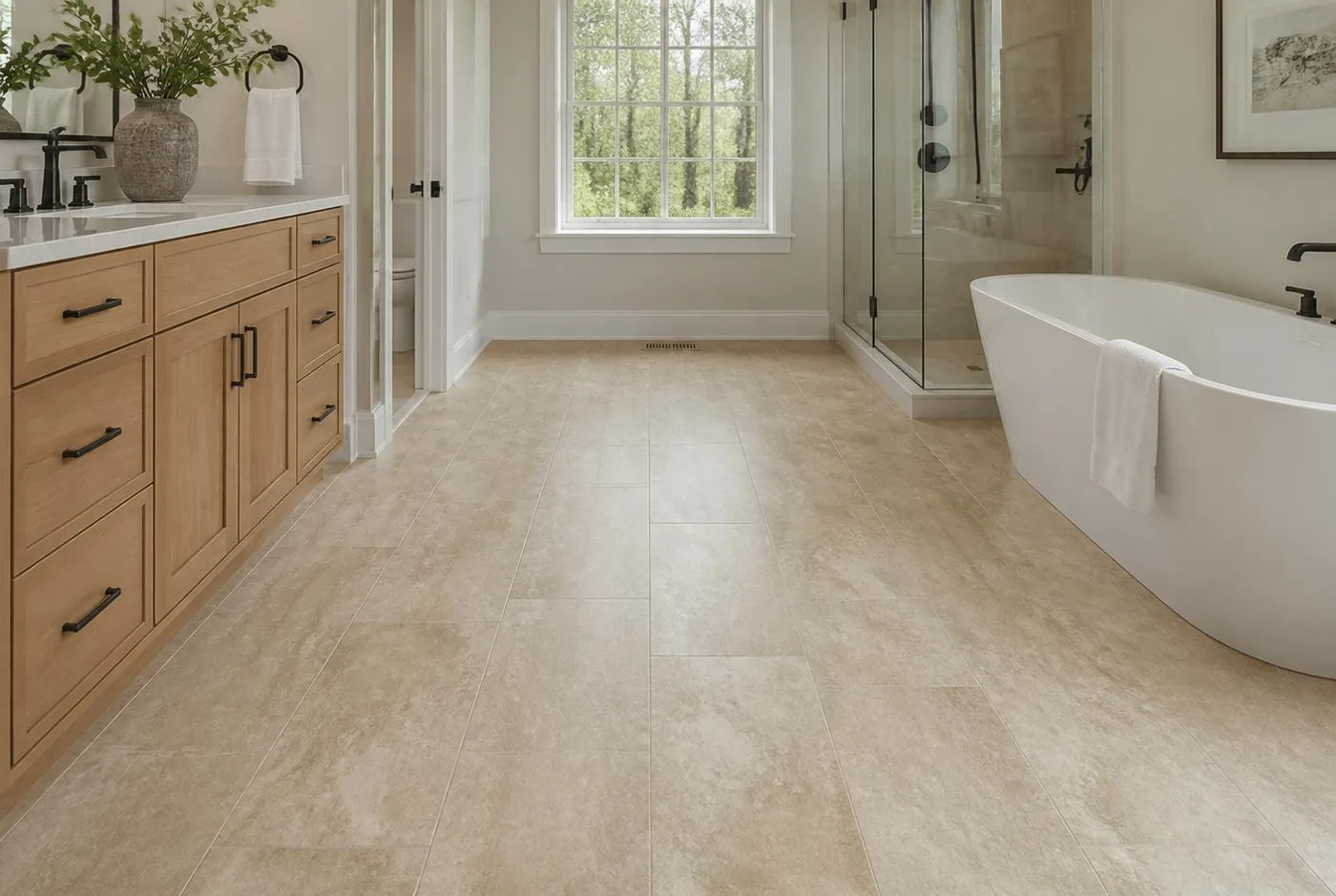 Professional LVT installation